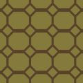 King Octagonal Bed Scarf - Mocha/Lime - Image 2