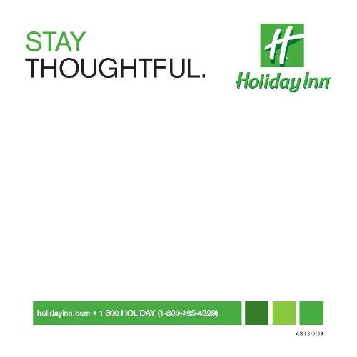 Holiday Inn Memo Pad