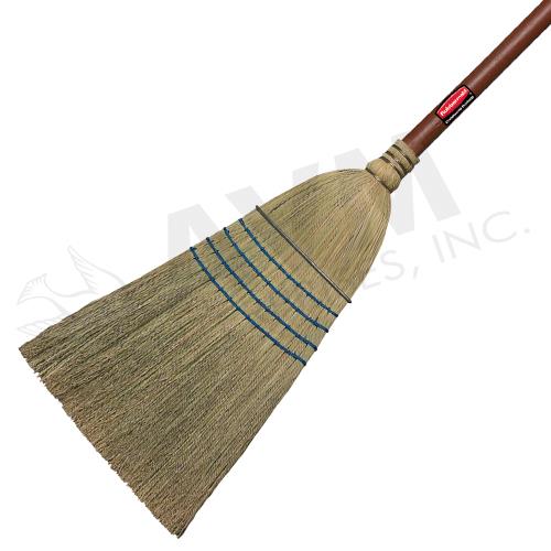 Warehouse Heavy Duty Corn Broom, 1 1/8" Wood Handle