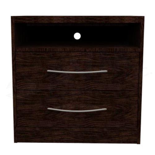 Econo Brown Pearwood 2-Drawer Media Chest