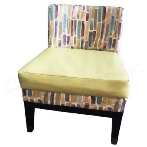 743-01 Lounge Chair w/ Chrome Ferrules