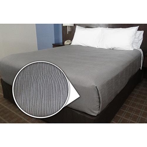 Queen Ripple Top Sheet -Grey