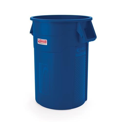 44 Gallon Resin Utility Trash Can - Blue