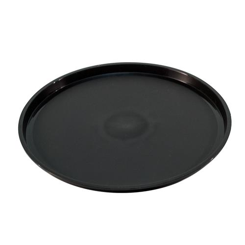 12" D Plain Round Ice Tray - Black