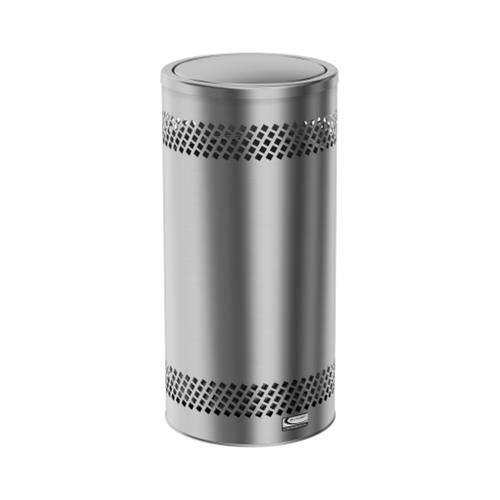 Accent Series™ Indoor Decorative 15 Gallon Flip Top Metal Trash Can