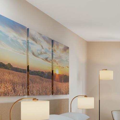 Double/Double Artwork at Headboard