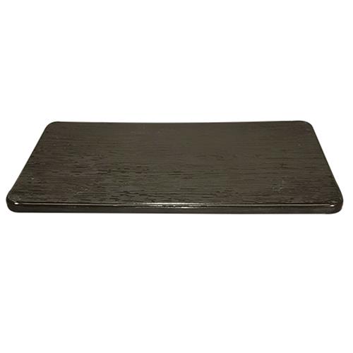 Amenity Tray Brown with Wood Finish