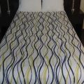 86x96 Full ""Helix Wavy Stripe"" Decorative Top Sheet