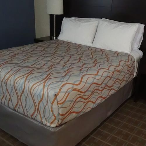 110x96 King "Helix Wavy Stripe" Decorative Top Sheet