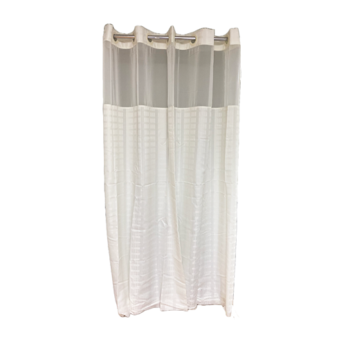 72x77 Pre-Hooked Shower Curtain