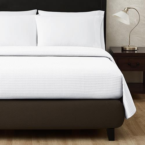 King Woven Waffle Weave Pucker Jacquard Top Sheet