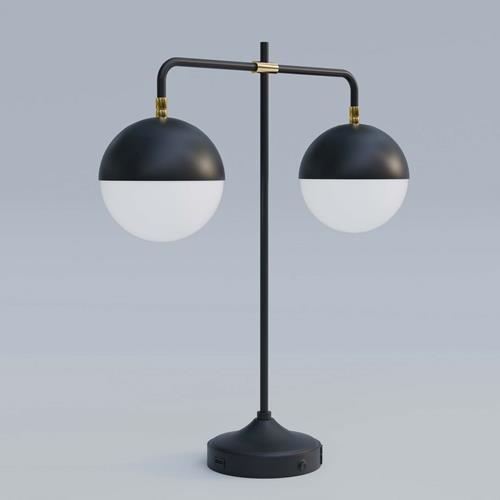 Nightstand Table Lamp @ Queen Headboard