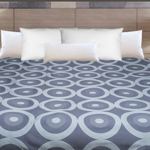 104x96 King Aurora 2-Sided Coverlet- Dark Grey/Grey