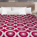 84x96 Full XL Aurora 2-Sided Coverlet-Red/Beige