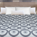 104x96 King Aurora 2-Sided Coverlet- White/Grey