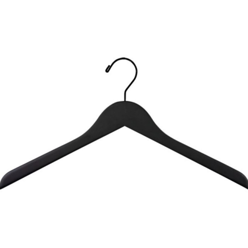 Matte Black Wood Top Hangers
