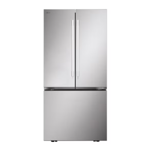 French 3-Door Refrigerator w/ Hybrid Handle Design- 25 cu. ft.