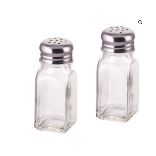 Square Salt and Pepper Shakers -2oz