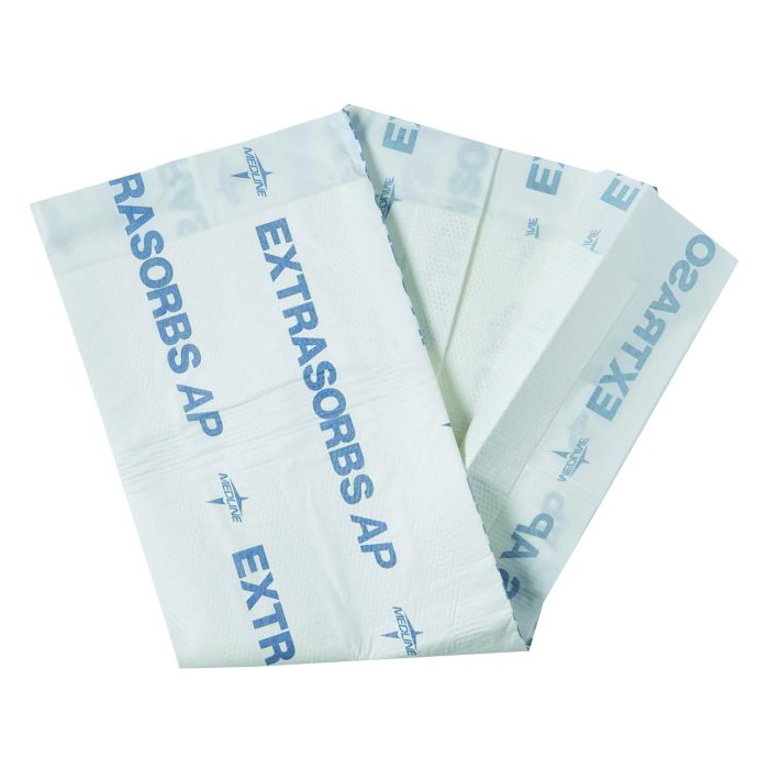 243425 Extrasorbs Air-Permeable Disposable DryPads, 30 x 36, White, 5 Pads/Pack - Image 1