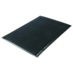 Soft Step Supreme Anti-Fatigue Floor Mat, Rectangular, Black Cross-Hatch Embossed Surface, 36" x 60"