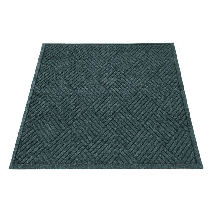 230111 EcoGuard Diamond Floor Mats, Rectangular, Charcoal Gray Carpeted Surface, 36" x 48" - Image 1
