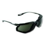 Virtua CCS Protective Eyewear with Foam Gasket, Black/Gray Half Frame, Gray Dual Lens