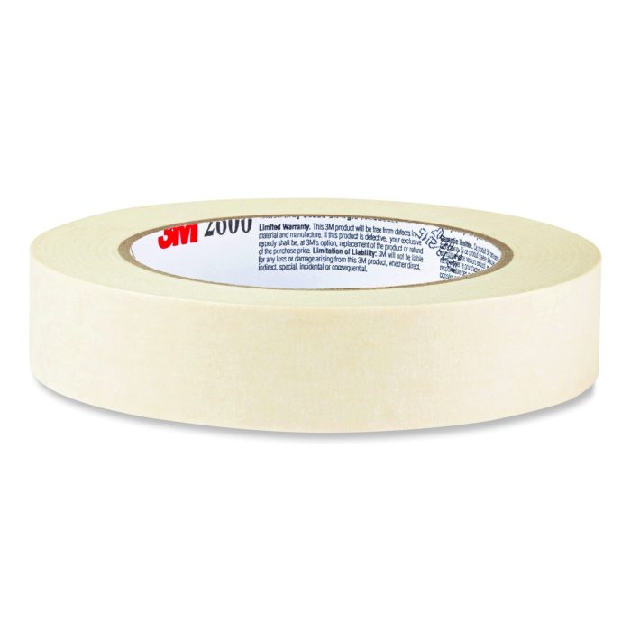 830918 Economy Masking Tape, 3" Core, 0.94" X 60.1 Yds, Tan - Image 1