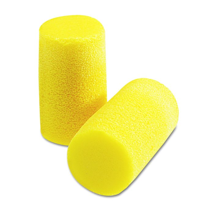 137952 E-A-RClassic Plus Earplugs, 33 dB NRR, Large, Yellow Cylindrical Plugs, 200 Pairs/Box - Image 1