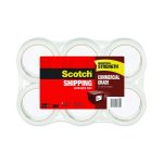 3750 Commercial Grade Packaging Tape, 3" Core, 1.88" X 54.6 Yds, Clear, 6/pack