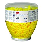 E-A-Rsoft Yellow Neon Earplug Refill for One Touch Dispensers, 33 dB NRR, Neon Yellow Bullet Plugs, 500 Pairs
