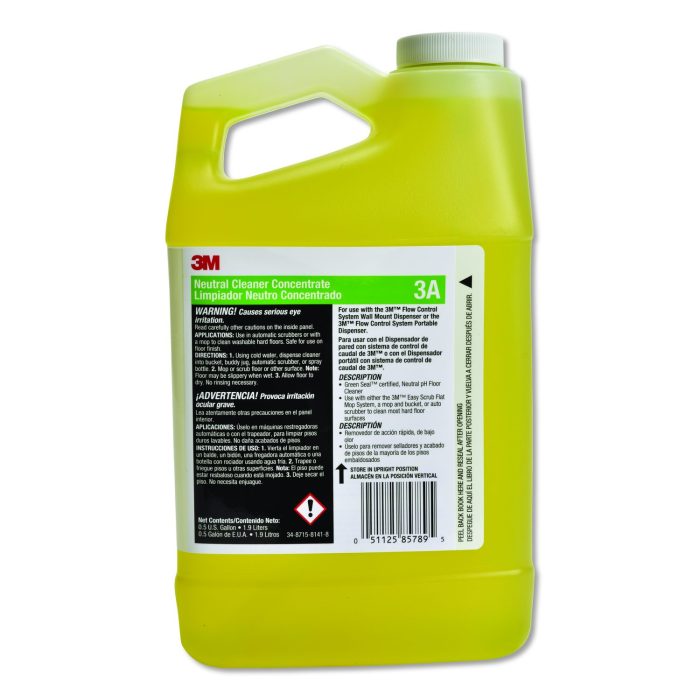 642734 Neutral Cleaner Concentrate 3a, Fresh Scent, 0.5 Gal Bottle, 4/carton - Image 1