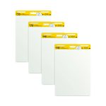 Vertical-Orientation Self-Stick Easel Pads, Unruled, (30) White 25 x 30 Sheets, 4/Carton