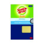 Dobie All-Purpose Cleaning Pad, 3.15 x 4.95, 2.24" Thick, Yellow, 24/Carton