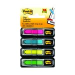 Arrow 0.5" Page Flags, Four Assorted Bright Colors, 24/Color, 96 Flags/Pack