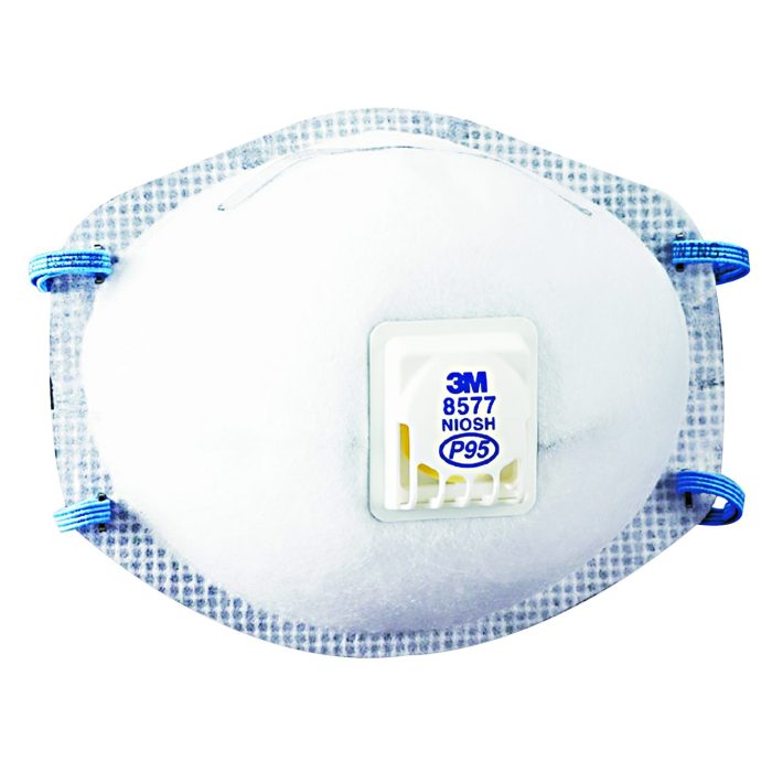 143637 Particulate Respirator 8577, P95, One Size Fits All, 10/Box - Image 1