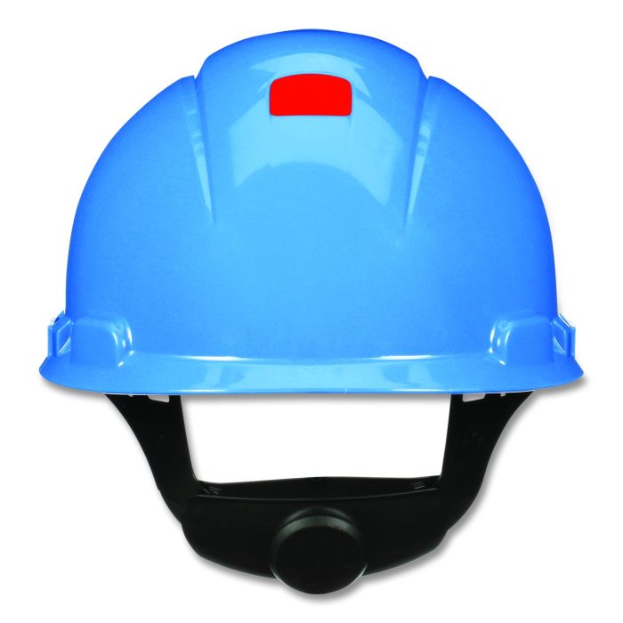 880059 SecureFit H-700 Series Hard Hat with UVicator, Front Brim, 4-Point Pressure Diffusion Ratchet, One Size Fits Most, Blue - Image 1