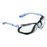 Virtua CCS Protective Eyewear with Foam Gasket, 1.5+ Diopter, Blue Half Frame, Clear Dual Lens