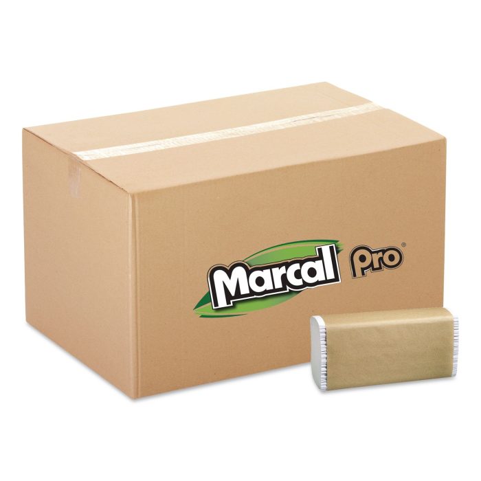 15185444 100% Recycled Folded Paper Towels, Multi-Fold, 1-Ply, 9.5 x 9.25, White, 250/Pack, 16 Packs/Carton - Image 1