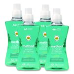 4X Concentrated Laundry Detergent, Beach Sage Scent, 53.5 oz Bottle, 4/Carton