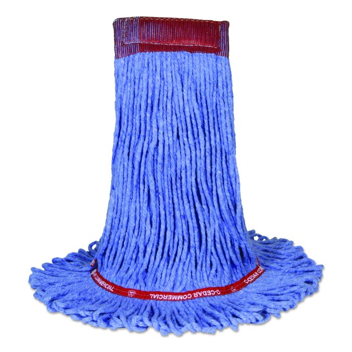 15089328 MaxiClean Loop-End Mop, Cotton/Synthetic, 20 oz, Blue - Image 1