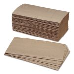 8540014940911, SKILCRAFT Folded Paper Towels, 1-Ply, 9.25 x 10.75, Kraft, 250/Bundle, 16 Bundles/Box