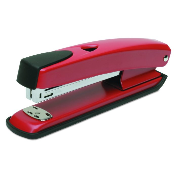 243413 7520016443713, SKILCRAFT Metal Stapler, 20-Sheet Capacity, Red - Image 1