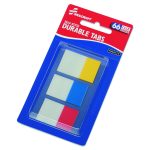 7510016614493, SKILCRAFT Self-Stick Tabs/Page Markers, 1", Bright, Asst, 66/Pack