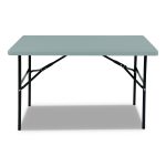 7110016716418, SKILCRAFT Blow Molded Folding Tables, Rectangular, 30w x 96d x 29h, Charcoal