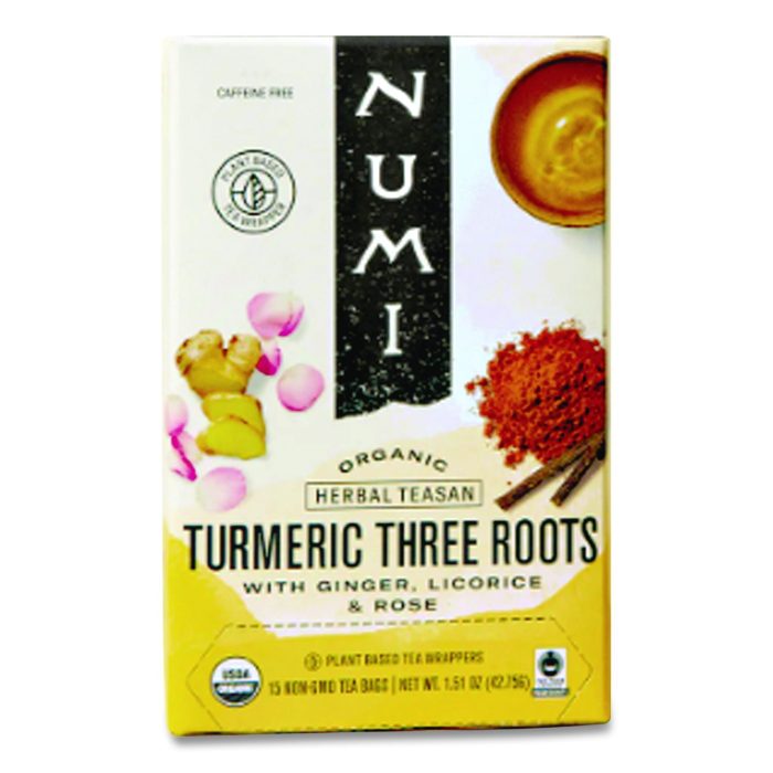 15120415 Turmeric Tea, Three Roots, 1.42 Oz Bag, 12/box - Image 1