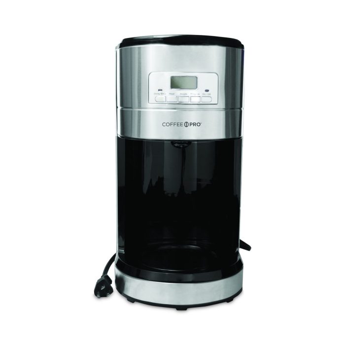 770979 Home/office Euro Style Coffee Maker, Stainless Steel - Image 1