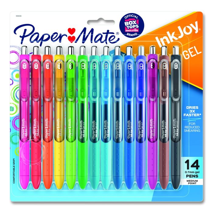 715255 Inkjoy Gel Pen, Retractable, Medium 0.7 Mm, Assorted Ink And Barrel Colors, 14/pack - Image 1