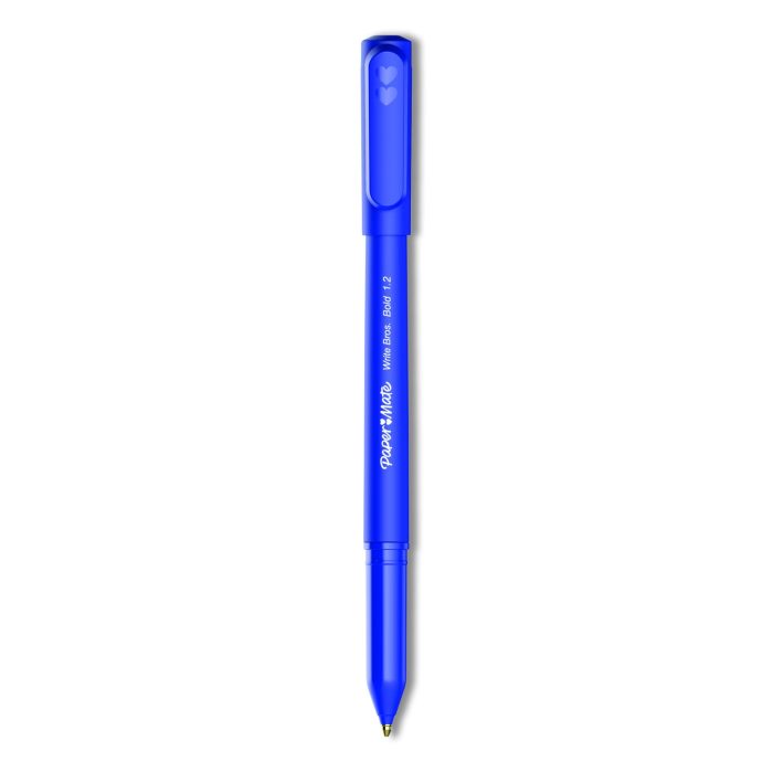 690996 Write Bros. Ballpoint Pen, Stick, Bold 1.2 Mm, Blue Ink, Blue Barrel, Dozen - Image 1
