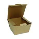 EarthChoice Tamper Evident OneBox Paper Box, 5.6 x 5.7 x 3.3, Brown, 200/Carton