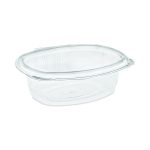 EarthChoice Recycled PET Hinged Container, 24 oz, 7.37 x 5.87 x 2.37, Clear, Plastic, 280/Carton